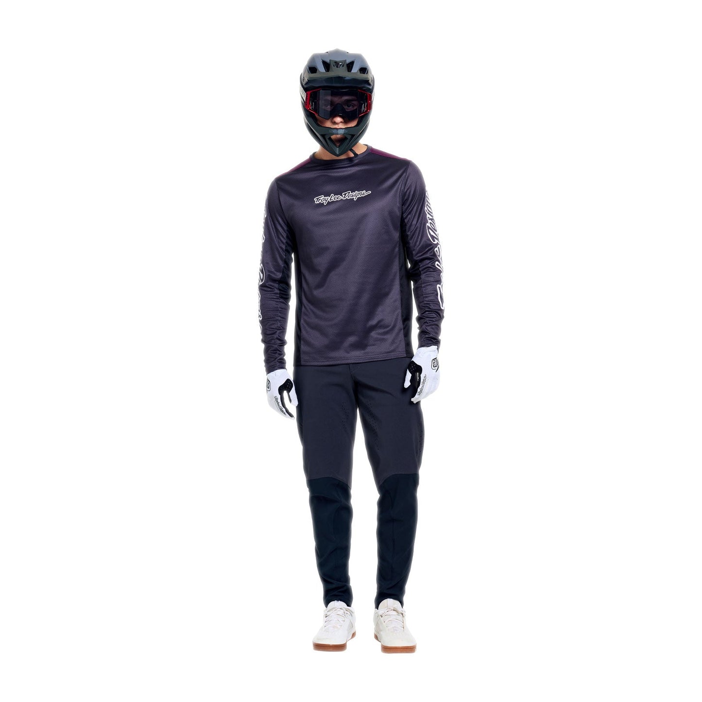 TROY LEE DESIGNS STAGE SIGNATURE Jersey z długim rękawem Carbon