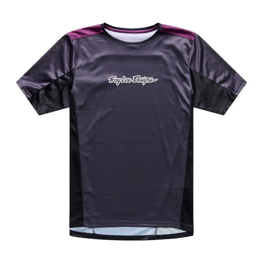TROY LEE DESIGNS STAGE SIGNATURE Jersey Carbon z krótkim rękawem