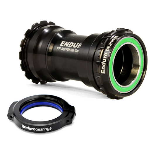 ŁOŻYSKA ENDURO Wspornik dolny TorqTite BBright Oś 30 mm Stal nierdzewna Czarny