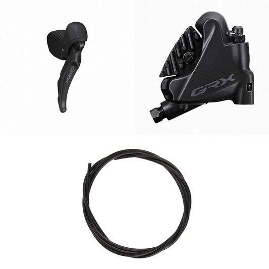 Prawa Dźwignia i Tylny Zacisk SHIMANO GRX ST-RX610 + BR-RX400 Flat Mount 12V