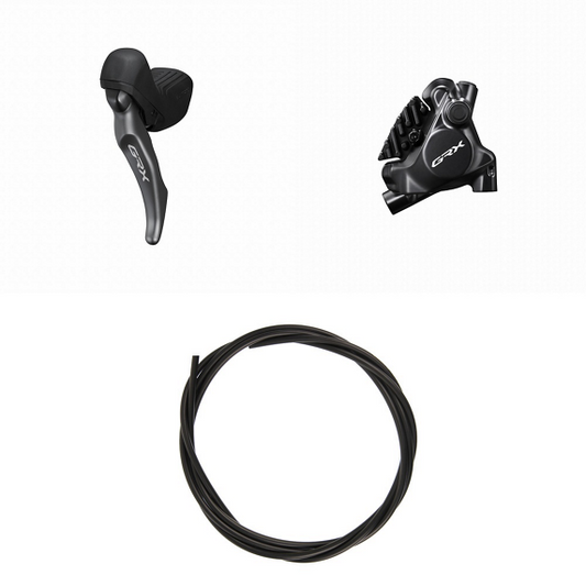 Lewa Dźwignia Mono i Przedni Zacisk SHIMANO GRX ST-RX820-LA + BR-RX820 Flat Mount