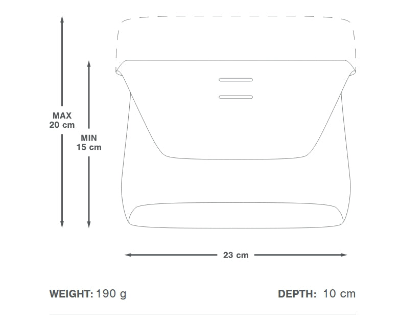 Handlebar bag APIDURA RACING HANDLEBAR PACK 2 L Black