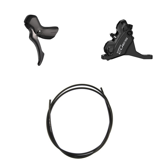 SHIMANO CUES U6030 Mono Flatmount Front Calipers and Left Levers without Discs