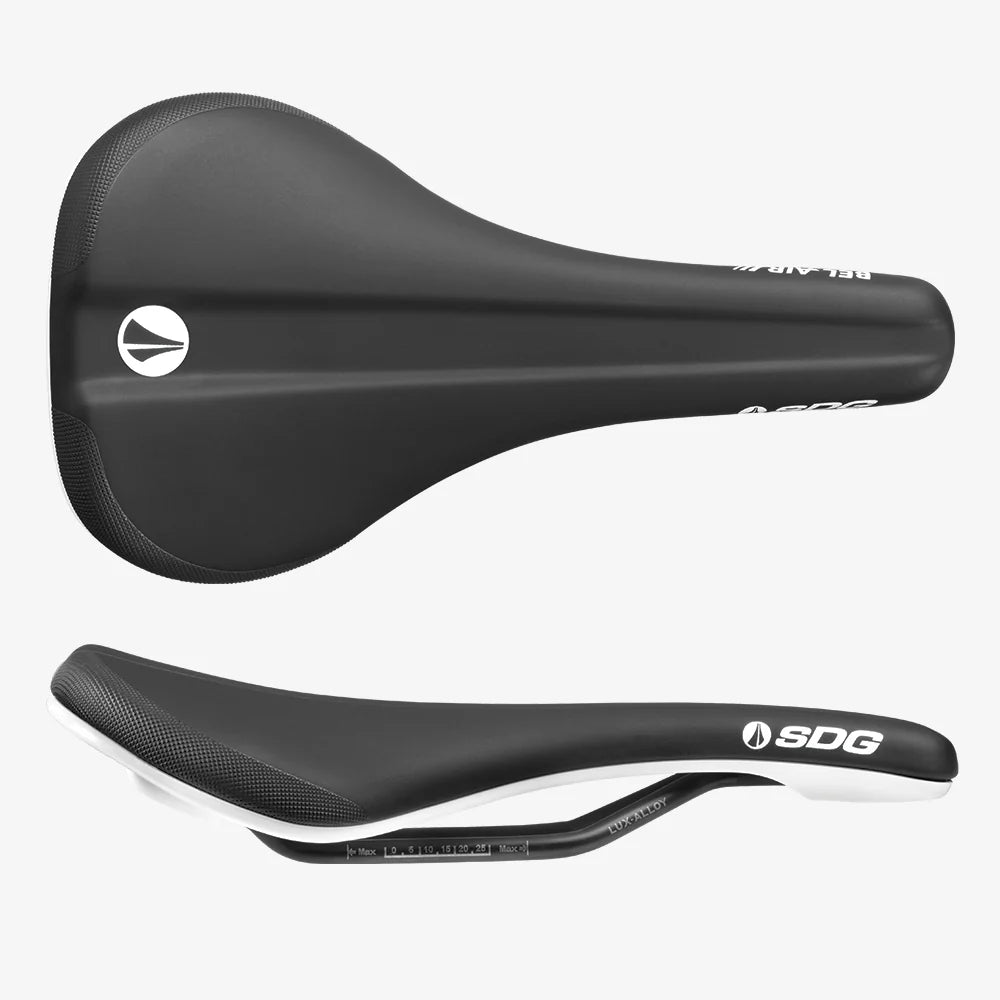 Siodełko SDG BEL-AIR V3 Rails Lux Alloy czarny/biały