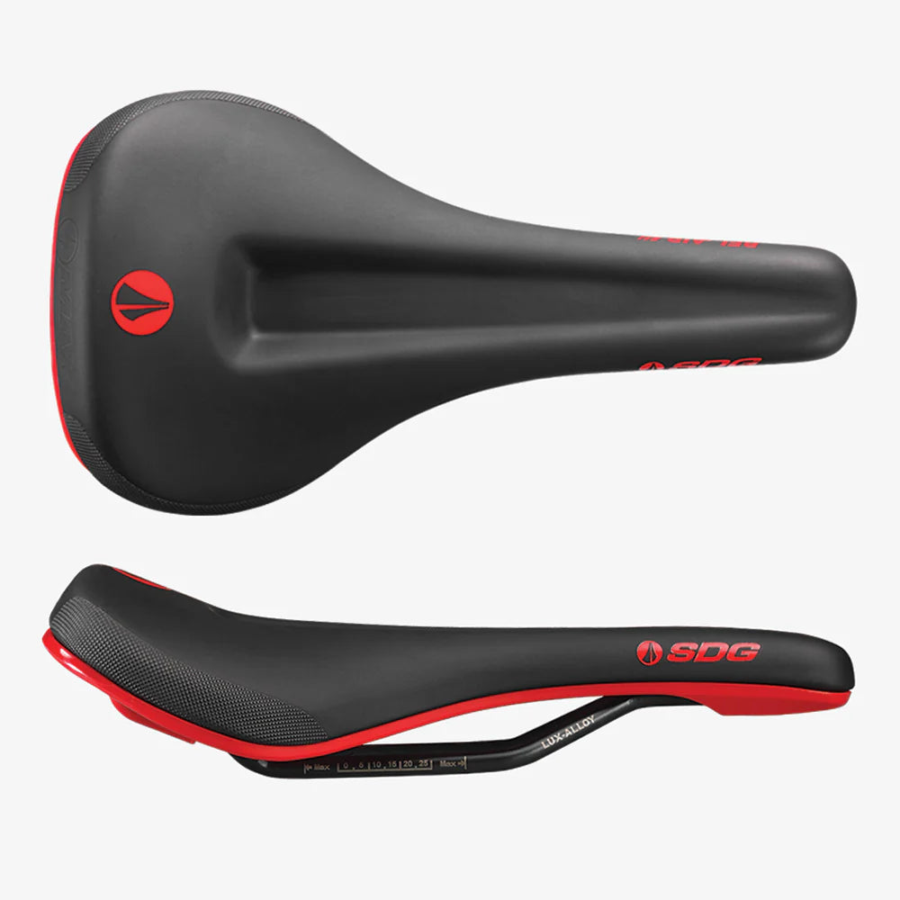 Siodełko SDG BEL-AIR V3 MAX Lux-Alloy Rails Black/Red