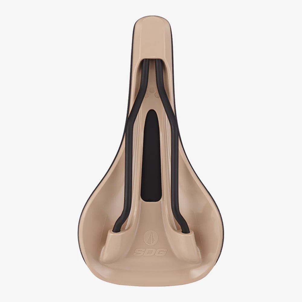 Saddle SDG BEL-AIR V3 MAX Rails Lux-Alloy Black/Beige