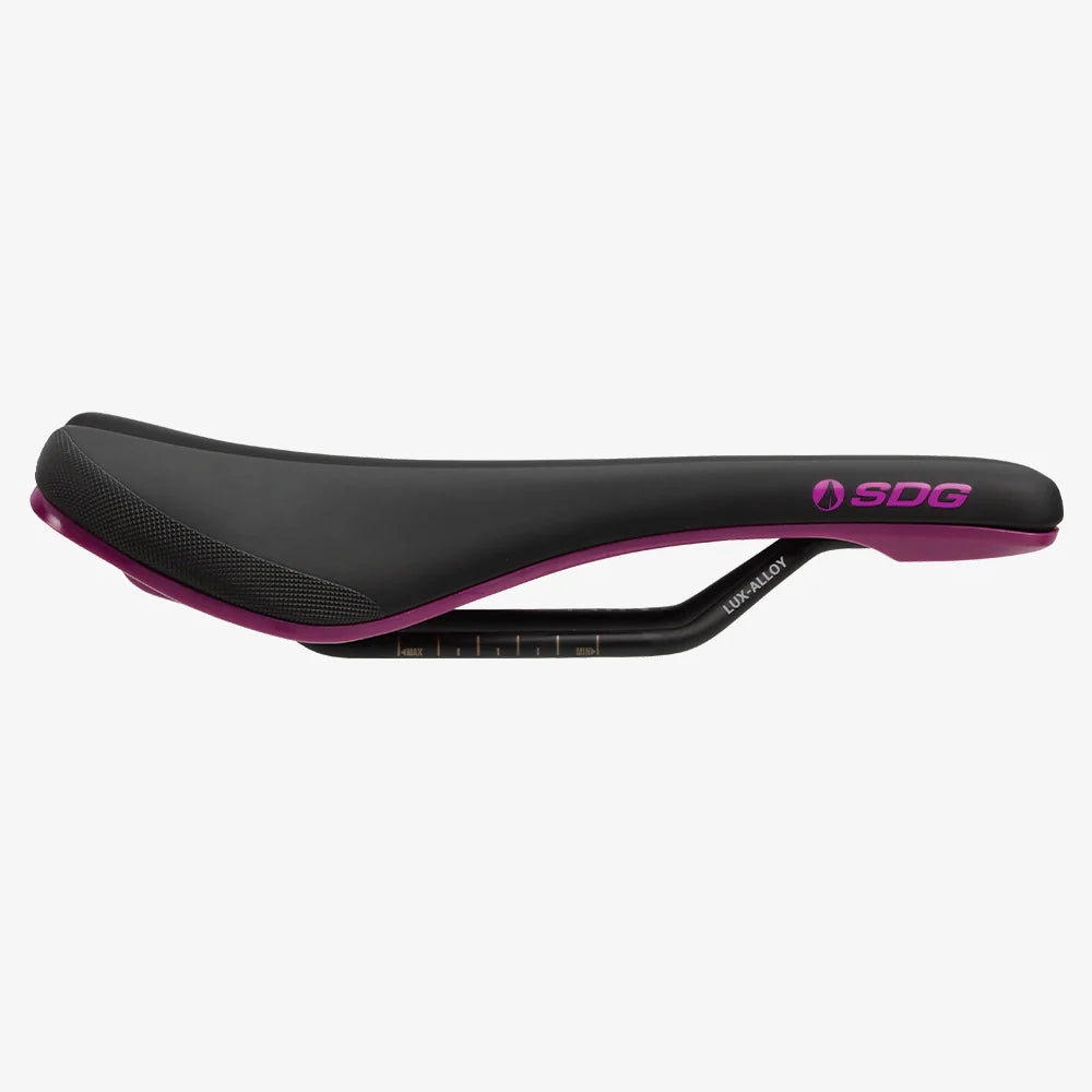 SDG BEL-AIR V3 Rails Lux Alloy Saddle Black/Purple
