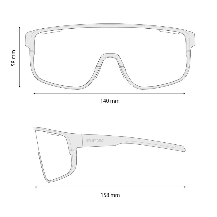 Okulary terenowe SHIMANO PULSAR 3 Matt Black Ridescape