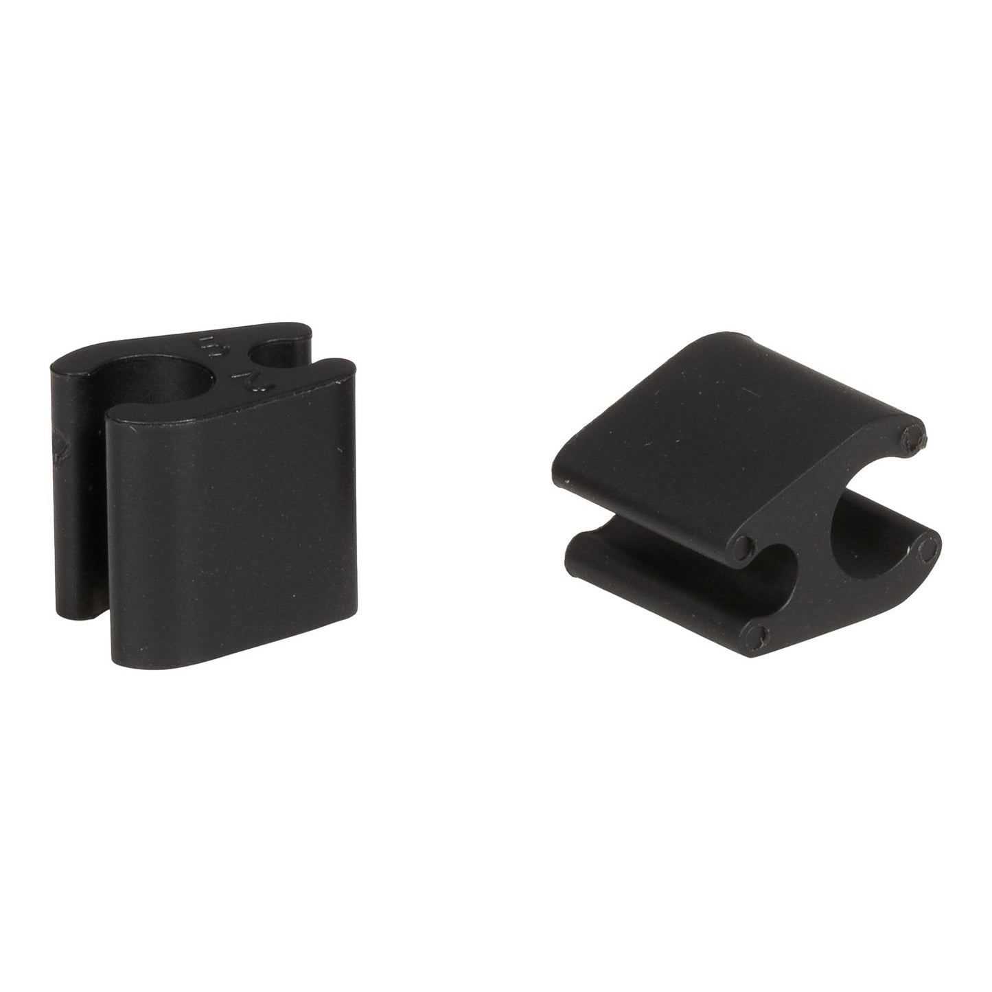 Kit of 10 Cable Clips Duo Black ELVEDES 4.1mm/4.1mm Plastic