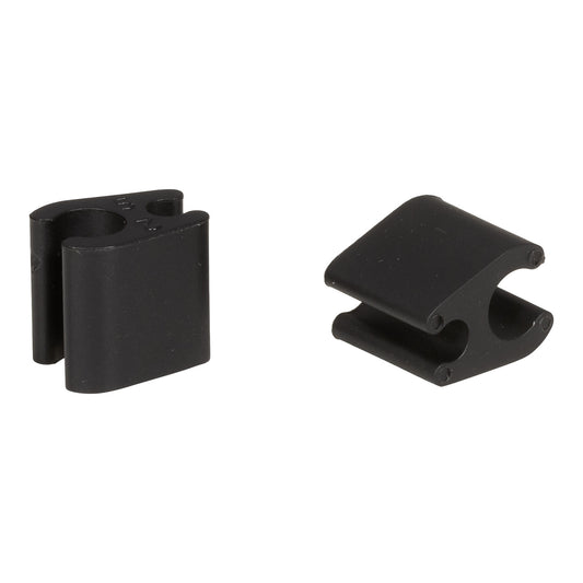 Kit of 10 Cable Clips Duo Black ELVEDES 4.1mm/4.1mm Plastic