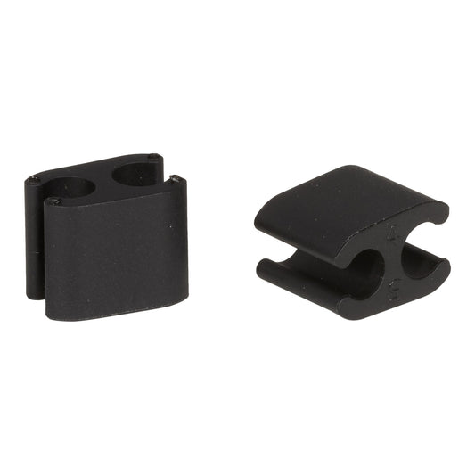 Kit of 10 Cables ELVEDES Clips Duo Black 5mm/5mm Plastic