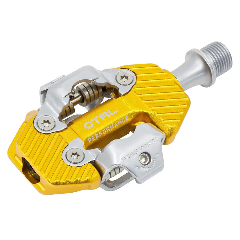WOLF TOOTH CTRL TRAIL PERFORMANCE Clipless Pedals, Gold