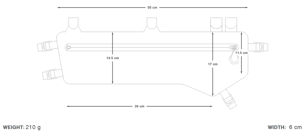 Torba na ramę APIDURA EXPEDITION FRAME PACK 6,5 L czarna