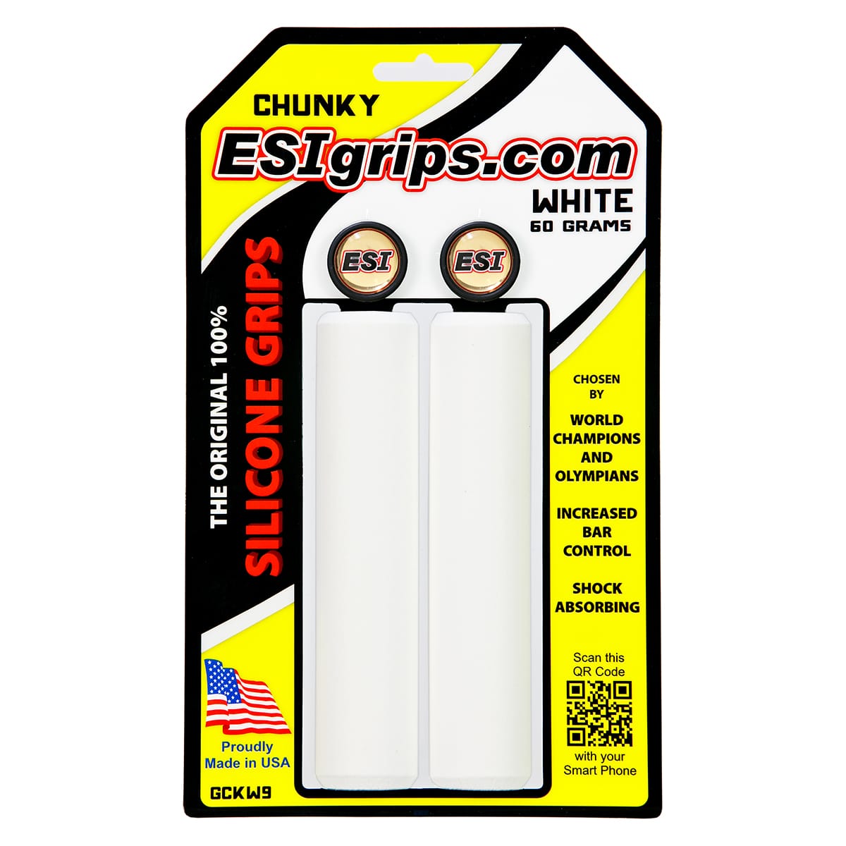 Chwyty ESI CHUNKY 130 mm białe
