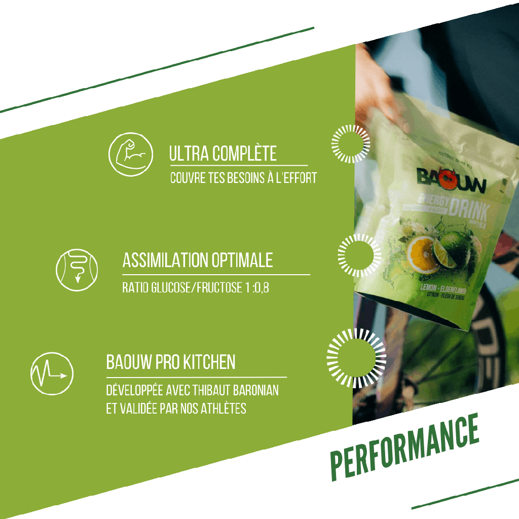 BAOUW ISOTONIC Energy Drink (45g) Limonka/Bławatek