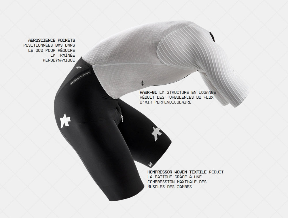 ASSOS EQUIPE RSR BOLIDE S11 Wetsuit White/Black