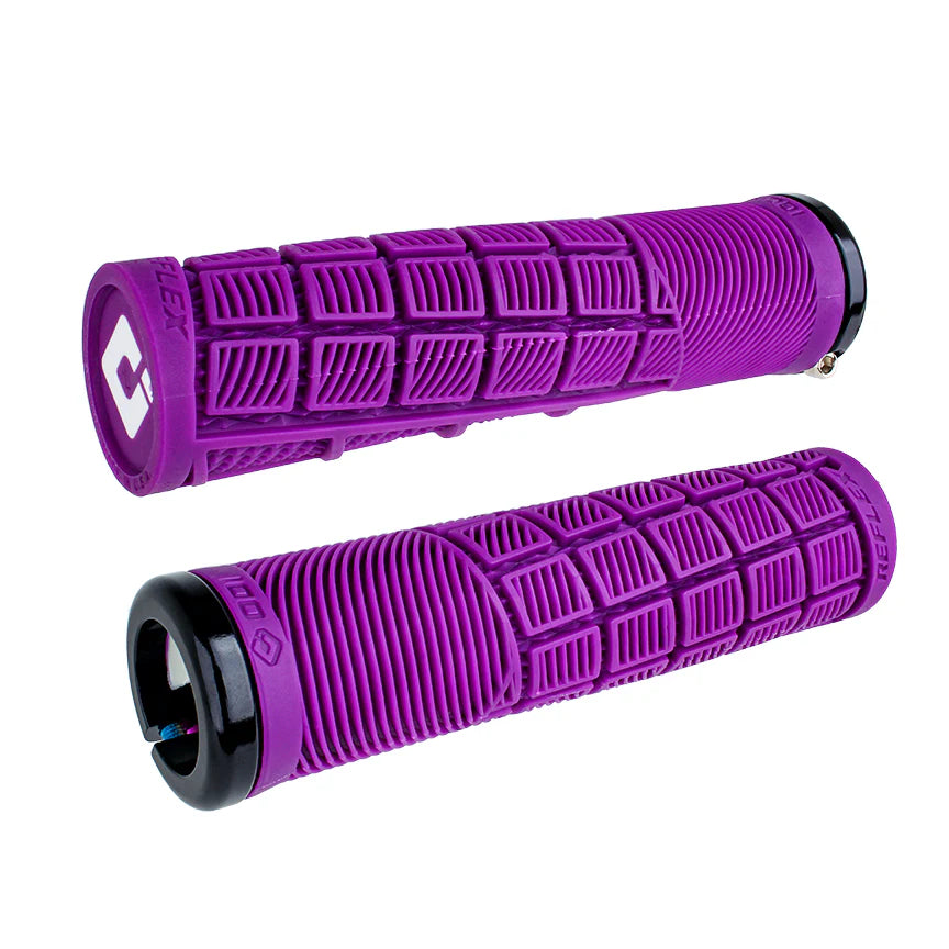 Chwyty ODI REFLEX V2.1 Lock-on 135 mm fioletowe