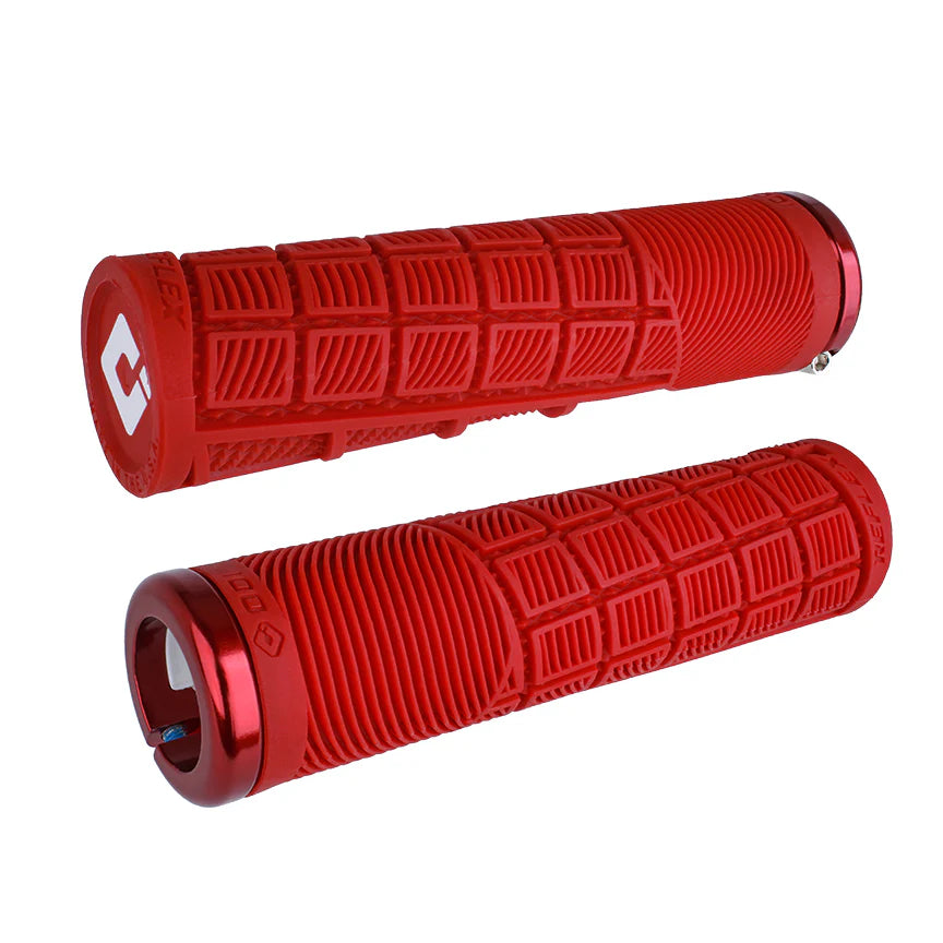 ODI REFLEX V2.1 Lock-on grips 135 mm Red