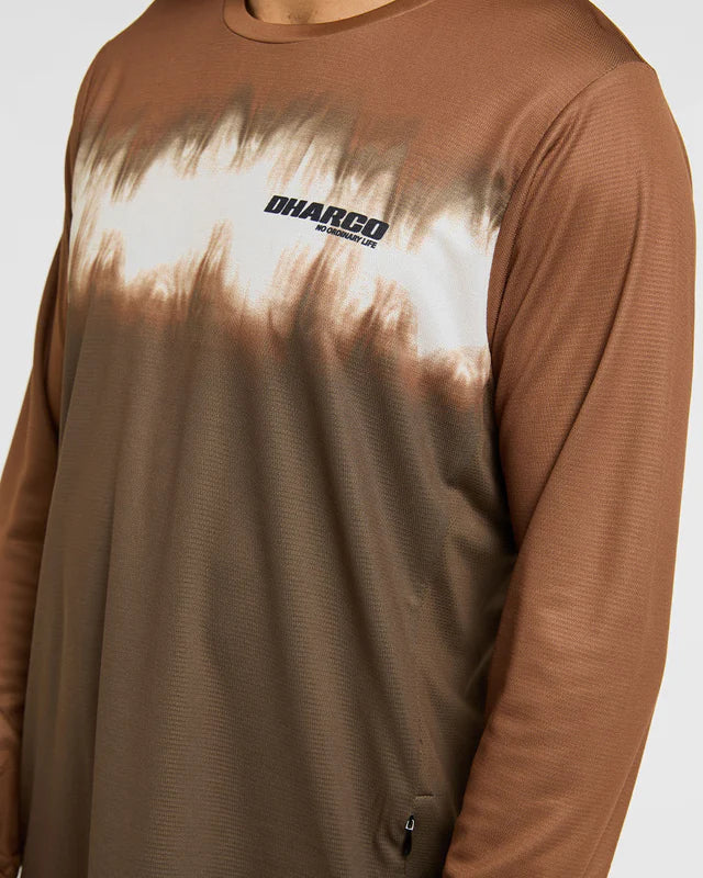 DHARCO GRAVITY DUNE Jersey z długim rękawem brązowy