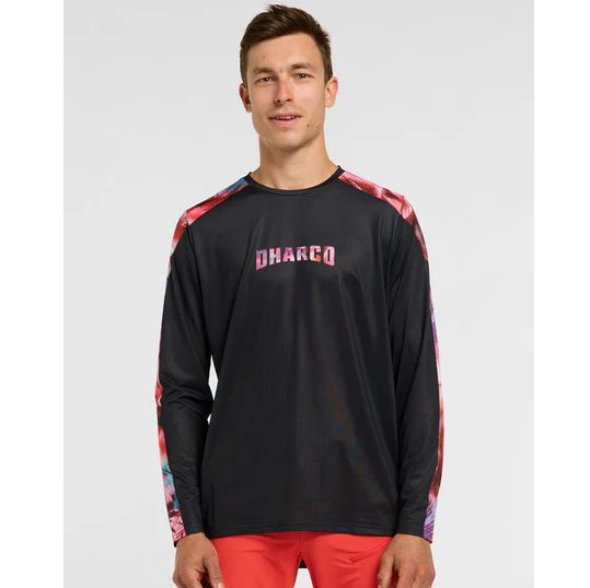 DHARCO RACE NEBULA Long Sleeve Jersey Black