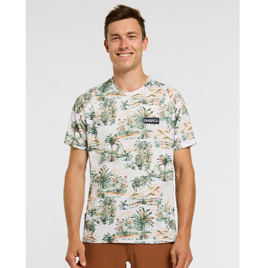 Koszulka z krótkim rękawem DHARCO LOST beżowy/zielony