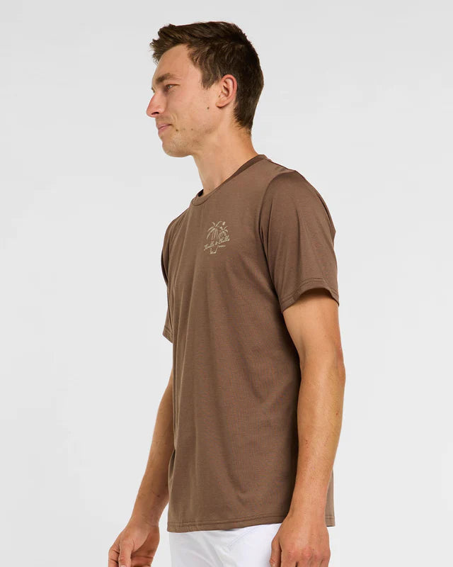 T-Shirt DAHRCO TECH HUSK Short Sleeve Brown