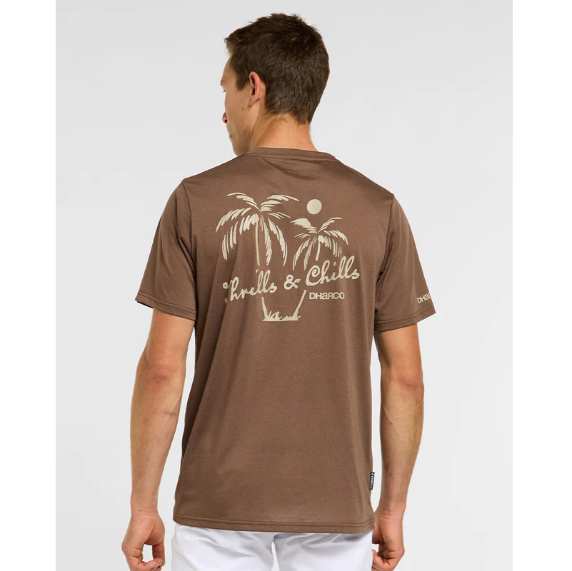 T-Shirt DAHRCO TECH HUSK Short Sleeve Brown