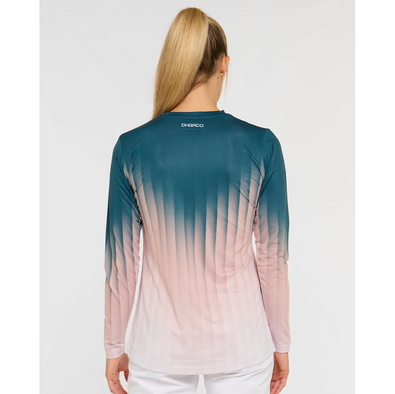 Damska koszulka z długim rękawem DHARCO RACE DUSTY PRISM czarny/różowy