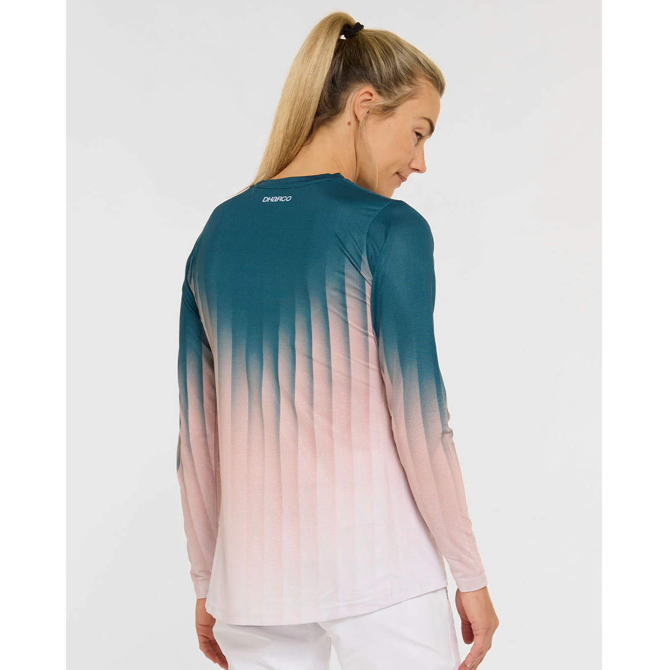 Damska koszulka z długim rękawem DHARCO RACE DUSTY PRISM czarny/różowy