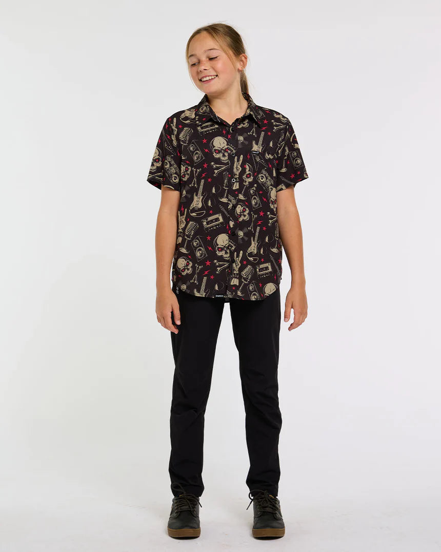 Koszulka techniczna DHARCO TECH PARTY ROCKNROLLA Junior czarna