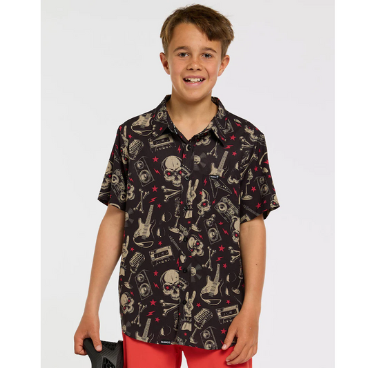 Koszulka techniczna DHARCO TECH PARTY ROCKNROLLA Junior czarna