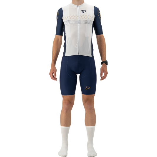 PROBIKESHOP Short-Sleeved Jersey Navy/White