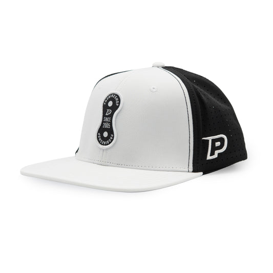 Czapka z daszkiem PROBIKESHOP SNAPBACK biała/czarna