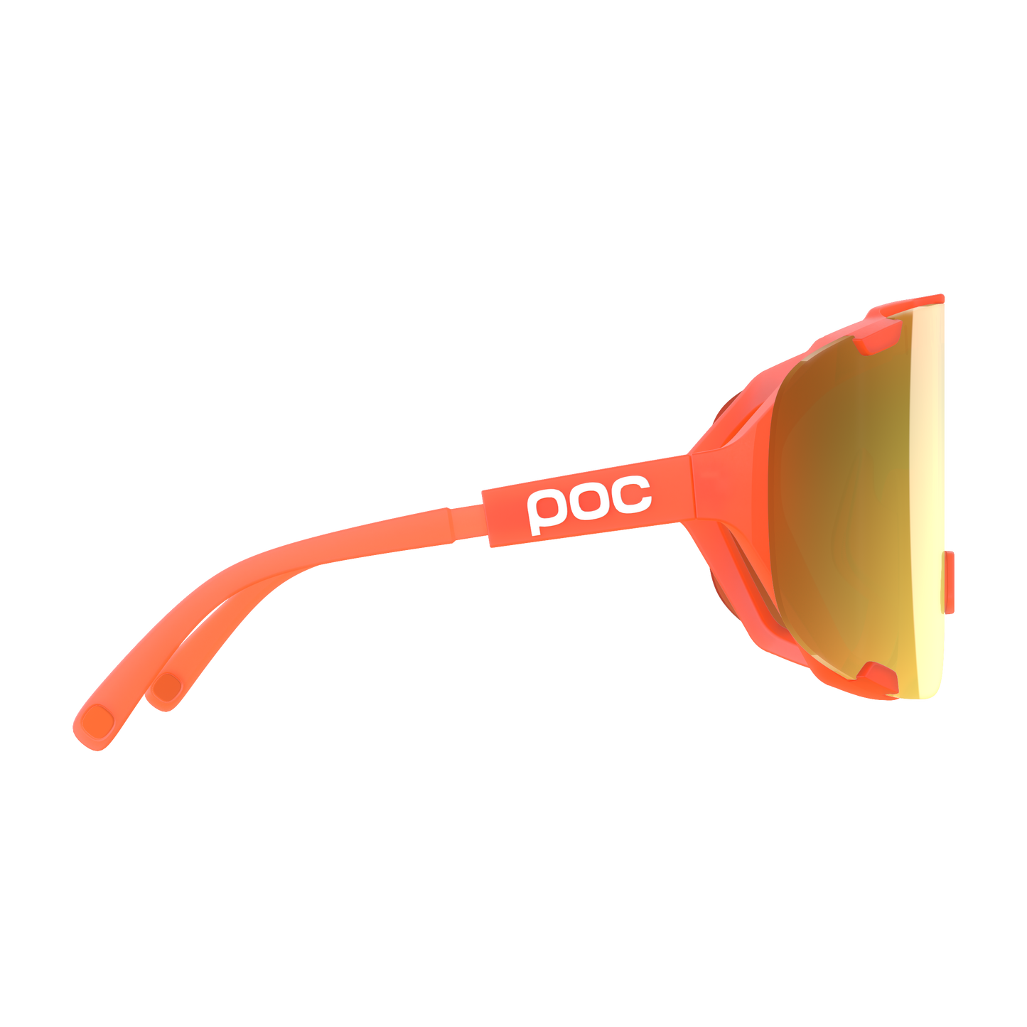 POC DEVOUR WF + Orange Fluo Translucent/Clarity Road/Partly Sunny Gold Goggles