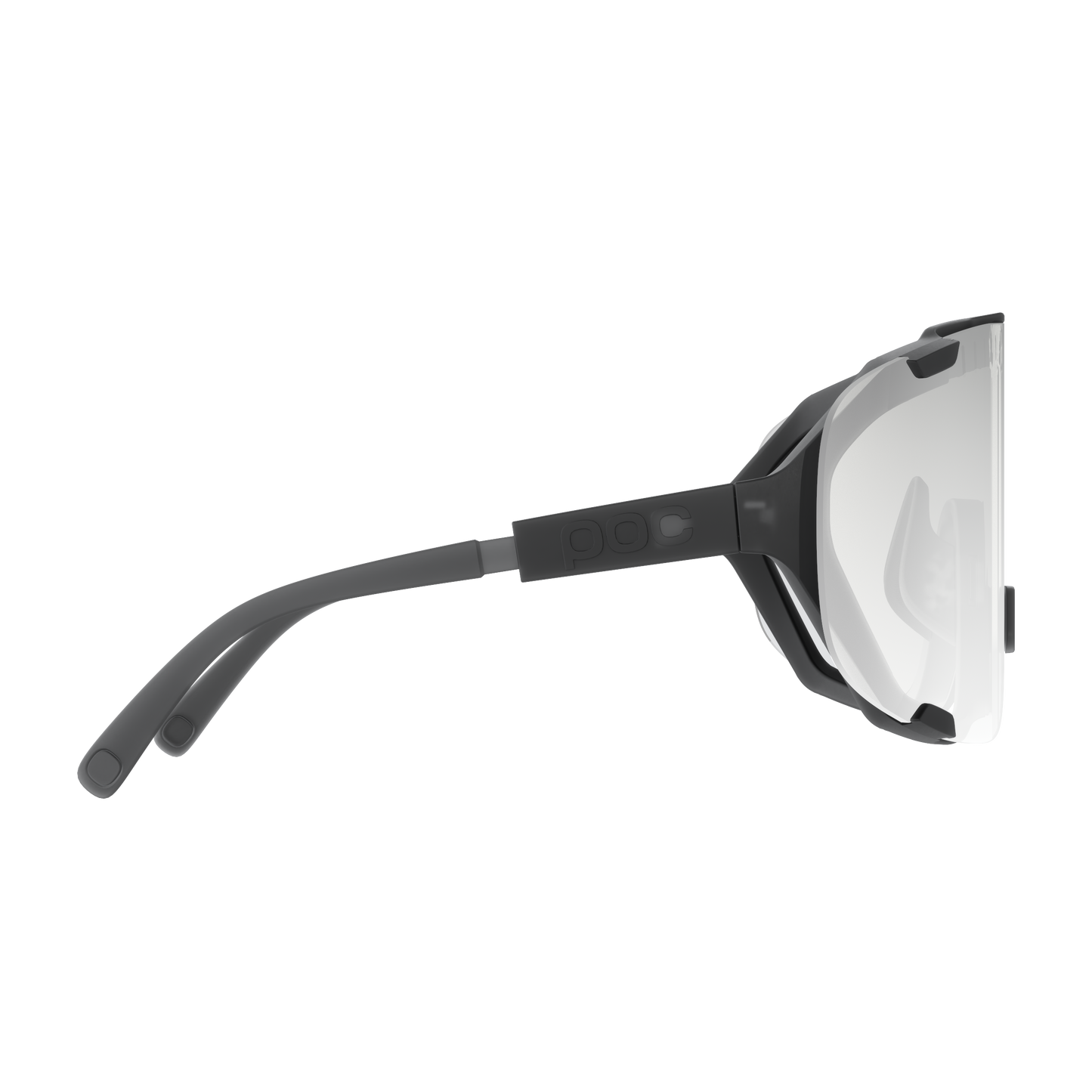 POC DEVOUR Glasses Translucent Black Clarity Lens Photochromic Grey