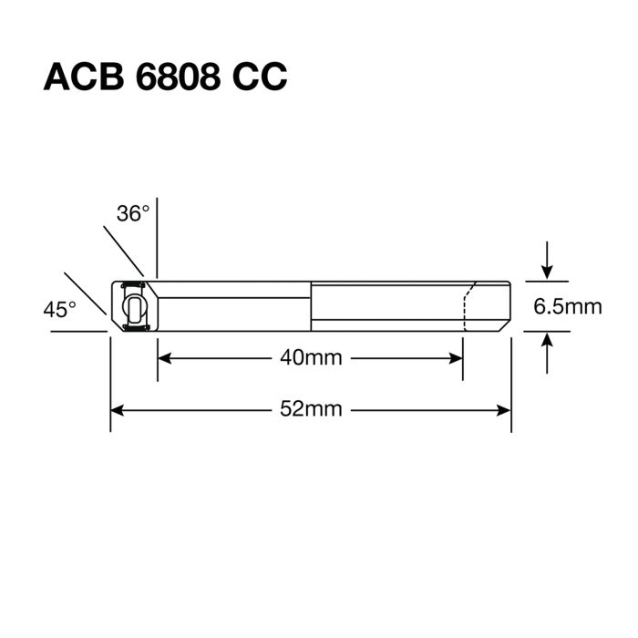 Steering Bearing ENDURO BEARINGS 6808 CC BO - ABEC 5 - Black Oxide - 40x52x6,5 (36x45°) ACB