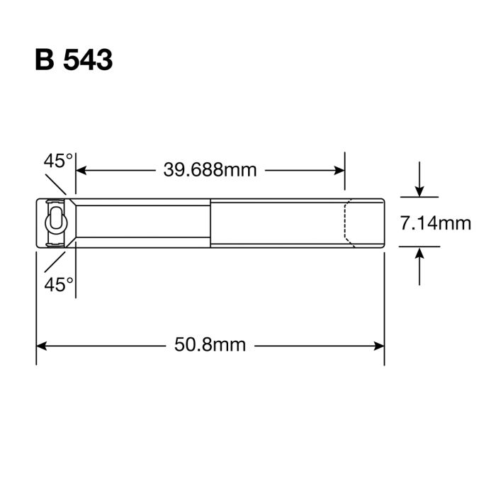 ENDURO BEARINGS B 543 LLB SS - 440c Stainless - 1 9/16''x2''x9/32'' Łożysko kierownicy