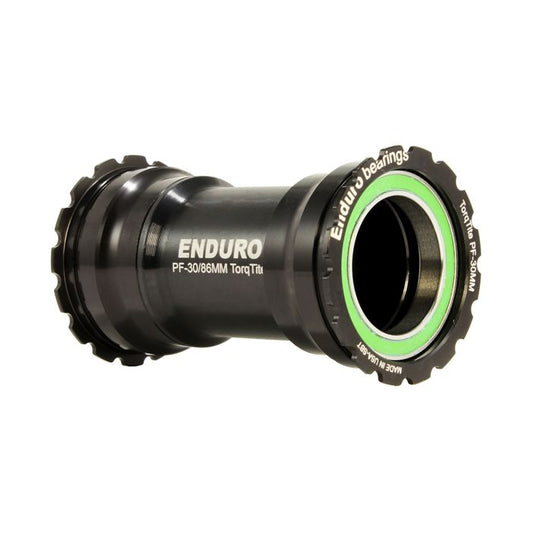 ŁOŻYSKA ENDURO Wspornik dolny TorqTite BB386 Oś DUB Stal nierdzewna Czarny