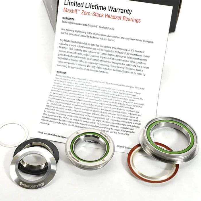 ENDURO BEARINGS Maxhit Headset 1"1/8 - 1.5" ZS44mm/ZS56mm czarny