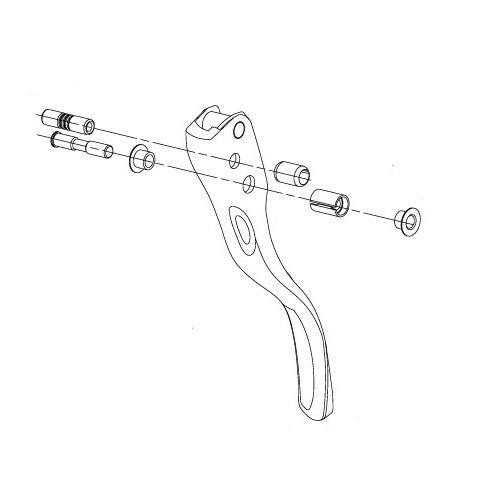 LEWA DŹWIGNIA HAMULCA CAMPAGNOLO CHORUS 12V 2020