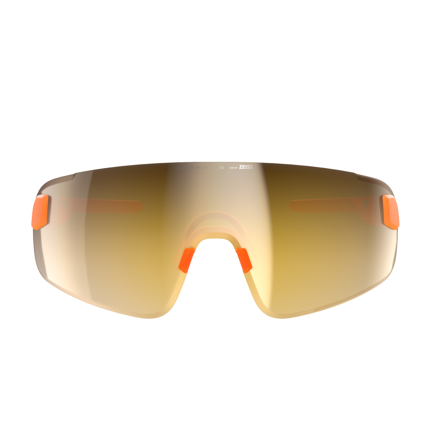 POC ELICIT TORIC Półprzezroczyste fluorescencyjne pomarańczowe okulary Clarity Road Partly Sunny Gold