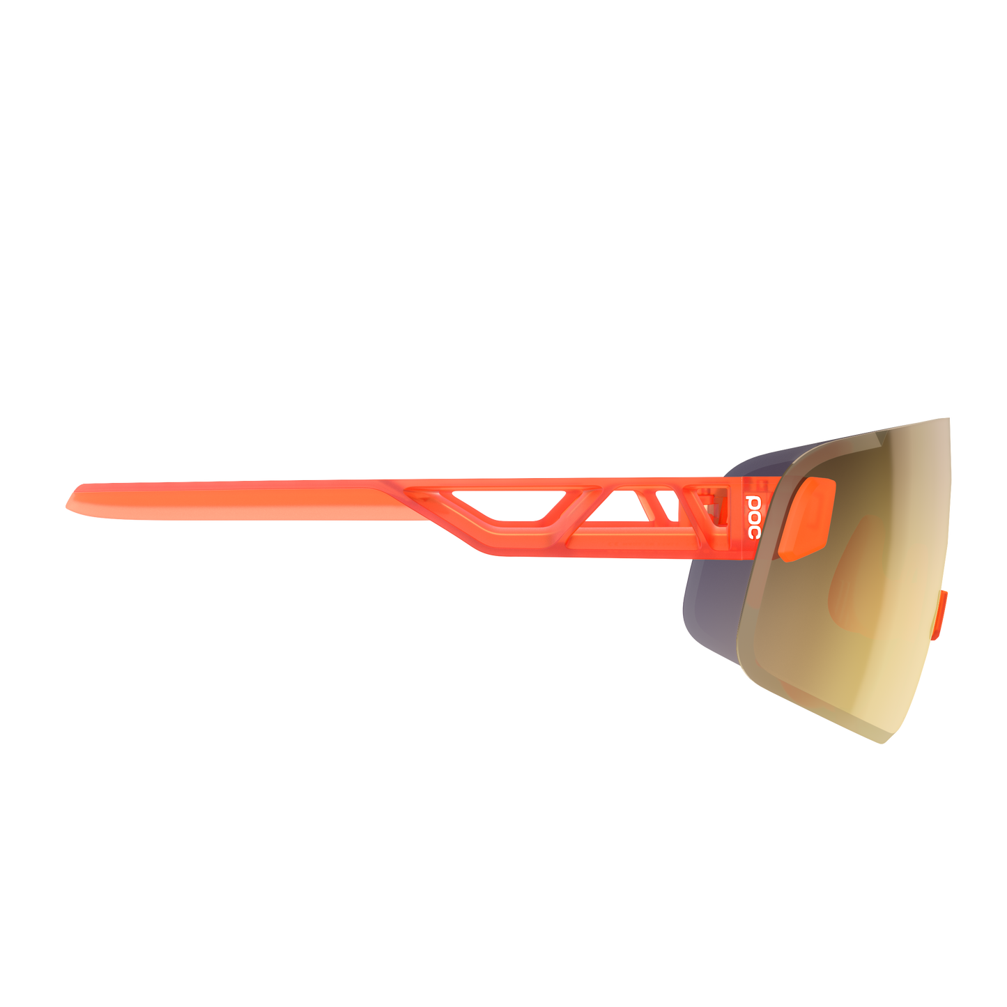 POC ELICIT TORIC Półprzezroczyste fluorescencyjne pomarańczowe okulary Clarity Road Partly Sunny Gold
