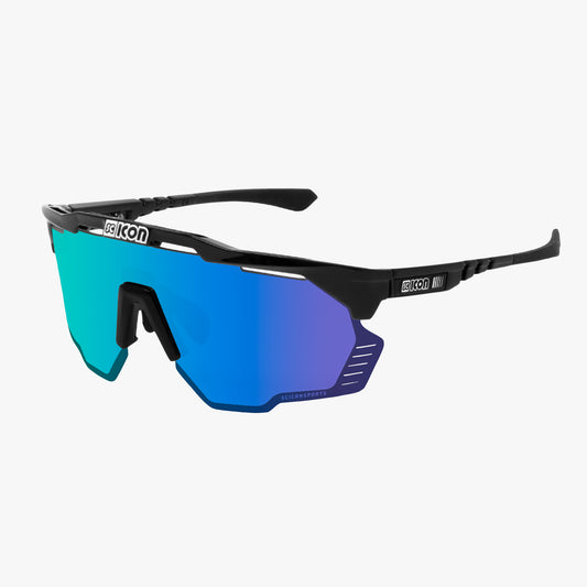 Okulary przeciwsłoneczne SCICON AEROSHADE KUNKEN Black Multimirror Blue