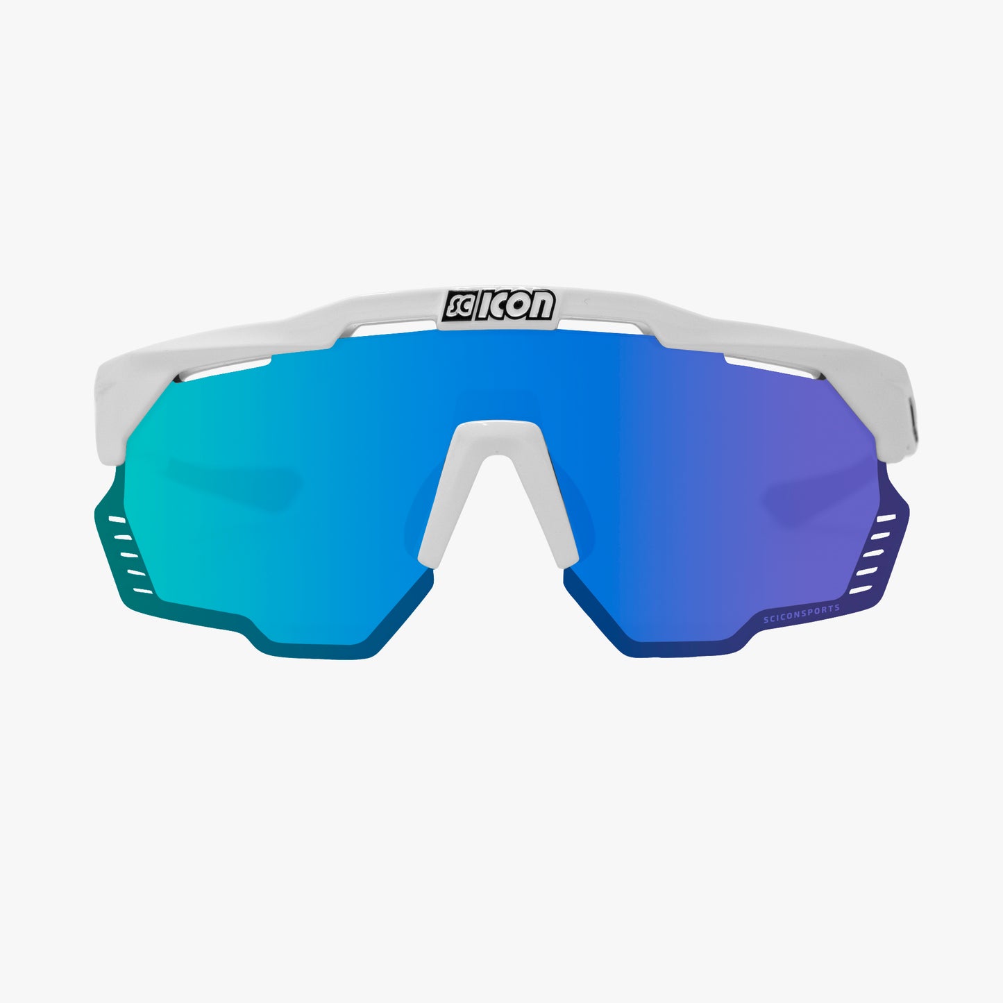 Okulary przeciwsłoneczne SCICON AEROSHADE KUNKEN White Multimirror Blue