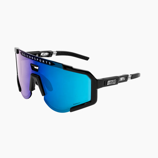 Okulary SCICON AEROSCOPE Black Multimirror Blue
