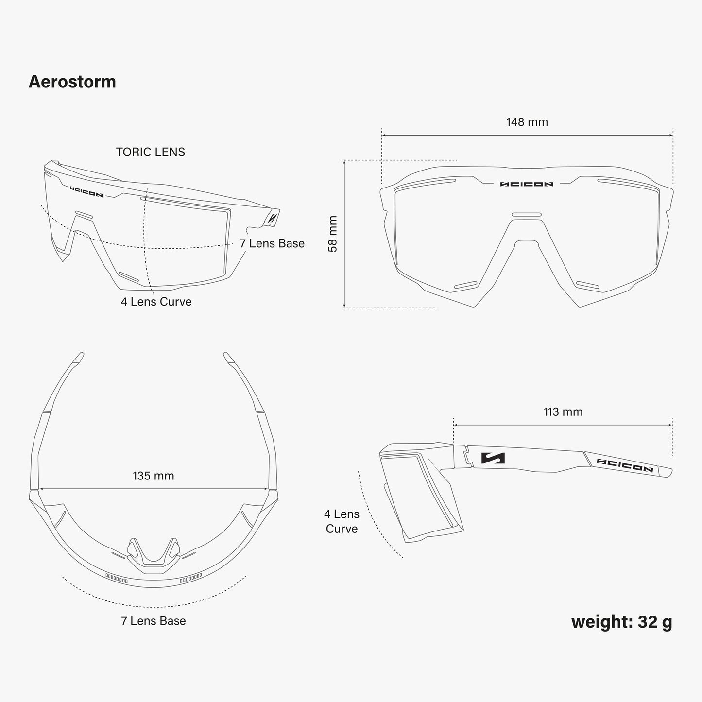 SCICON AEROSTORM Multimirror Sylver goggles