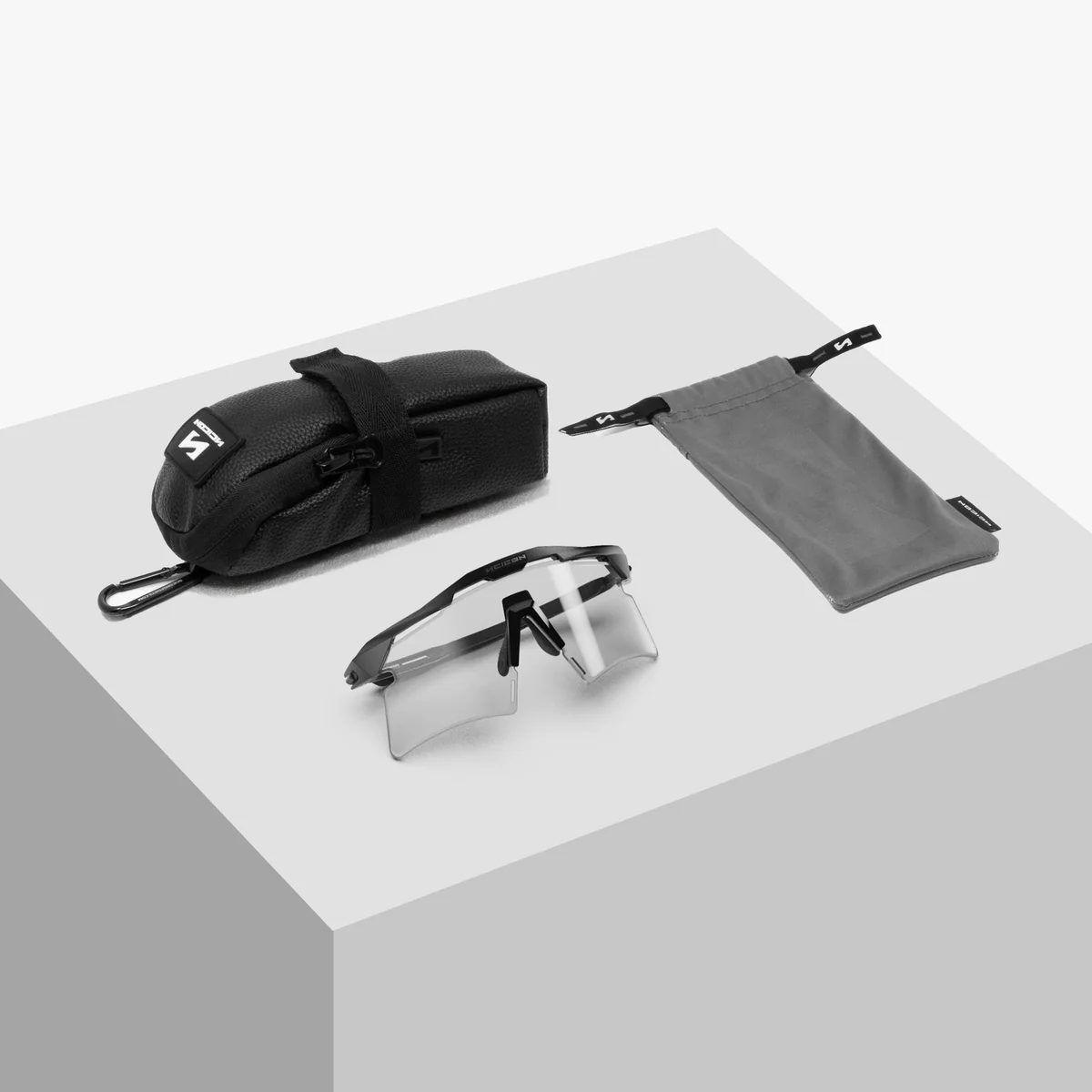 SCICON AEROSHADE 2.0 TITANIUM Glasses Black Matt Grey Photochromic Lens