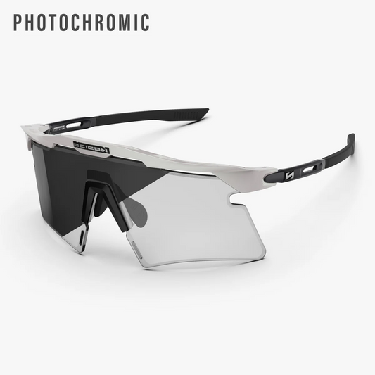 SCICON AEROSHADE 2.0 TITANIUM White Metal Glasses Grey Photochromic Lens