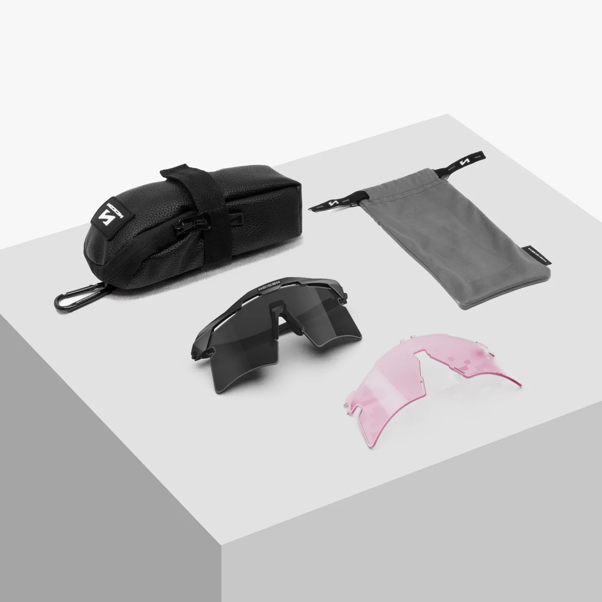 SCICON AEROSHADE 2.0 TITANIUM Glasses Black Matt Multimirror Lens Blue Green + Pink