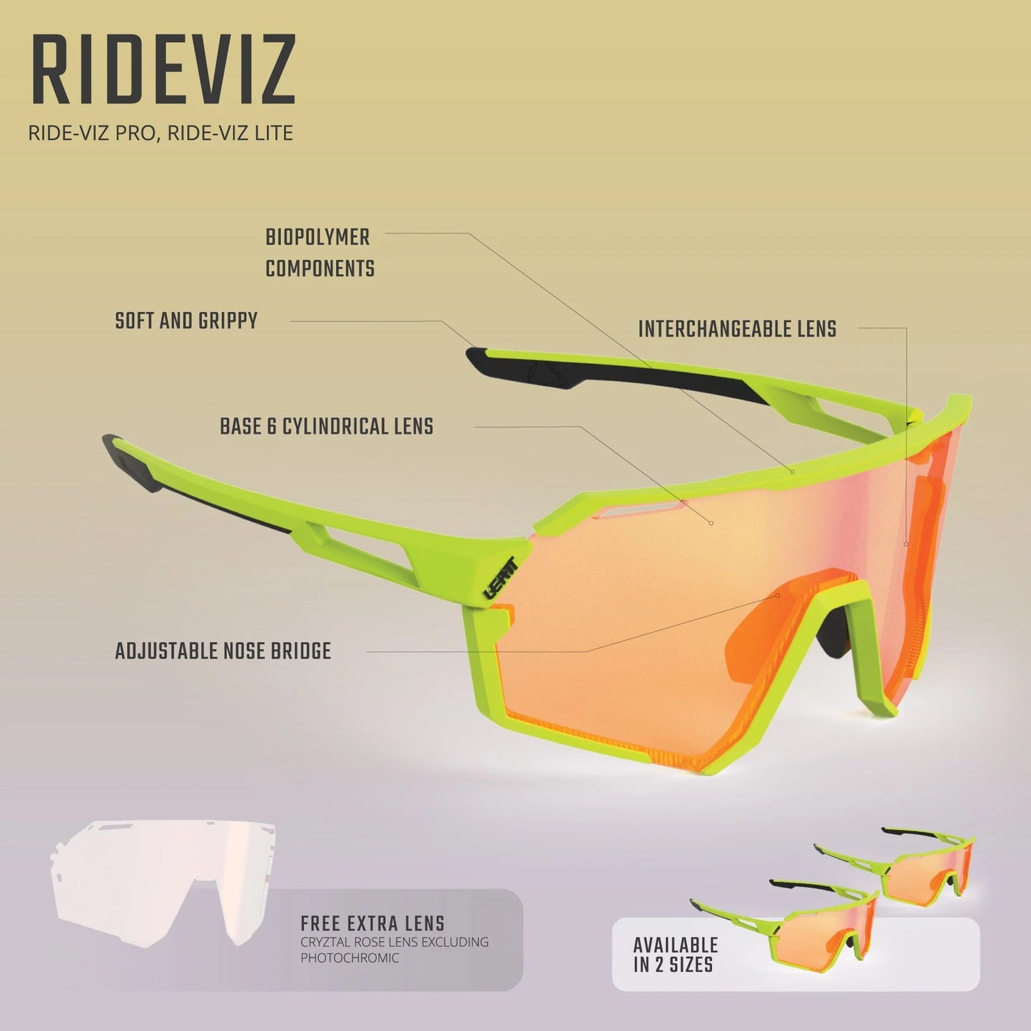 Gogle LEATT LEATT RIDEVIZ PRO Clear IRIZ Silver 17 VLT